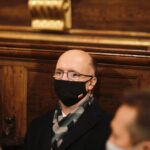 13.12.2021. Kielce. Bazylika katedralna. Msza święta w intencji ofiar stanu wojennego. Na zdjęciu: Piotr Wawrzyk - minister spraw zagranicznych / Jarosław Kubalski / Radio Kielce