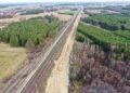 31.01.2022. Budowa linii kolejowej nr 582 Czarnca - Włoszczowa Północna / Jarosław Kubalski / Radio Kielce