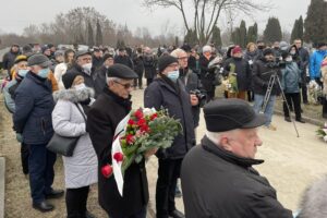 11.01.2022. Starachowice. Pogrzeb byłego prezydenta miasta Zenona Krzeszowskiego / Anna Głąb / Radio Kielce