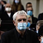 14.09.2021. Warszawa. Uroczystości pogrzebowe Wiesława Gołasa. Na zdjęciu: Wiktor Zborowski / Jarosław Kubalski / Radio Kielce