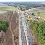 31.01.2022. Budowa linii kolejowej nr 582 Czarnca - Włoszczowa Północna / Jarosław Kubalski / Radio Kielce