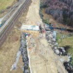 31.01.2022. Budowa linii kolejowej nr 582 Czarnca - Włoszczowa Północna / Jarosław Kubalski / Radio Kielce