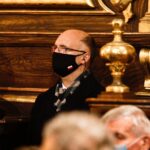 13.12.2021. Kielce. Bazylika katedralna. Msza święta w intencji ofiar stanu wojennego. Na zdjęciu: Piotr Wawrzyk - minister spraw zagranicznych / Jarosław Kubalski / Radio Kielce