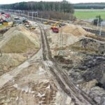 31.01.2022. Budowa linii kolejowej nr 582 Czarnca - Włoszczowa Północna / Jarosław Kubalski / Radio Kielce