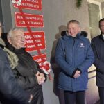 01.01.2022. Iwaniska. Odzyskanie praw miejskich. Na zdjęciu (od lewej): Marek Staniek - burmistrz Iwanisk, Krzysztof Lipiec - prezes świętokrzyskich struktur PiS, Zbigniew Koniusz - wojewoda świętokrzyski i Wiesław Kowalczyk - przewodniczący Rady Miasta w Iwaniskach / Anna Głąb / Radio Kielce