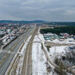 12.01.2022. Kielce. Ulica Krakowska. Skręt do ulicy Za Torem / Jarosław Kubalski / Radio Kielce