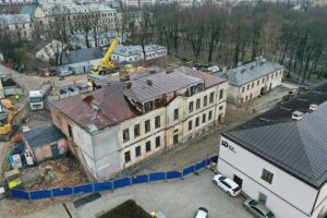 12.01.2022 Kielce. Przebudowa i rozbudowa budynków na Wzgórzu Zamkowym pod siedzibę teatru "Kubuś" / Jarosław Kubalski / Radio Kielce