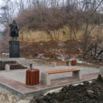 01.01.2022. Opatowiec. Pomnik Marszałka Józefa Piłsudskiego / Marta Gajda-Kruk / Radio Kielce