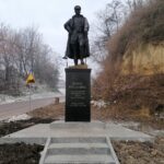 01.01.2022. Opatowiec. Pomnik Marszałka Józefa Piłsudskiego / Marta Gajda-Kruk / Radio Kielce