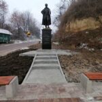 01.01.2022. Opatowiec. Pomnik Marszałka Józefa Piłsudskiego / Marta Gajda-Kruk / Radio Kielce