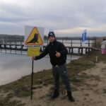 02.01.2022. Skalbmierz. Morsowanie członków Klubu Kazimierskie Morsy Endorfina / Marta Gajda-Kruk / Radio Kielce