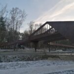 07.01.2022. Busko-Zdrój. Kładka pieszo-rowerowa / Marta Gajda-Kruk / Radio Kielce