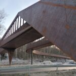 07.01.2022. Busko-Zdrój. Kładka pieszo-rowerowa / Marta Gajda-Kruk / Radio Kielce