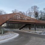 07.01.2022. Busko-Zdrój. Kładka pieszo-rowerowa / Marta Gajda-Kruk / Radio Kielce