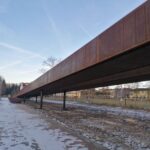 07.01.2022. Busko-Zdrój. Kładka pieszo-rowerowa / Marta Gajda-Kruk / Radio Kielce