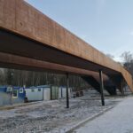 07.01.2022. Busko-Zdrój. Kładka pieszo-rowerowa / Marta Gajda-Kruk / Radio Kielce