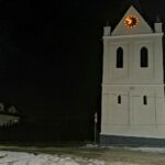 10.01.2022. Szaniec. Zegary na przykościelnej wieży / Magdalena Galas-Klusek / Radio Kielce