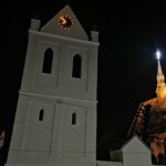 10.01.2022. Szaniec. Zegary na przykościelnej wieży / Magdalena Galas-Klusek / Radio Kielce