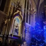 15.01.2022. Szaniec. Kościół pw. Wniebowzięcia Najświętszej Maryi Panny. Ołtarz boczny św. Izydora / Marta Gajda-Kruk / Radio Kielce