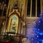 15.01.2022. Szaniec. Kościół pw. Wniebowzięcia Najświętszej Maryi Panny. Ołtarz boczny św. Izydora / Marta Gajda-Kruk / Radio Kielce