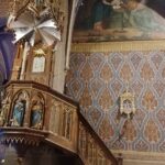 15.01.2022. Szaniec. Kościół pw. Wniebowzięcia Najświętszej Maryi Panny. Ambona / Marta Gajda-Kruk / Radio Kielce