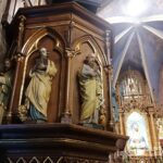 15.01.2022. Szaniec. Kościół pw. Wniebowzięcia Najświętszej Maryi Panny. Ambona / Marta Gajda-Kruk / Radio Kielce