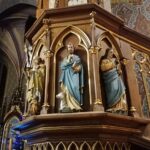 15.01.2022. Szaniec. Kościół pw. Wniebowzięcia Najświętszej Maryi Panny. Ambona / Marta Gajda-Kruk / Radio Kielce