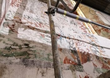 17.01.2022. Strożyska. Prace konserwatorsko-architektoniczne w kościele parafialnym / Marta Gajda-Kruk / Radio Kielce