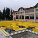 13.01.2022. Kazimierza Wielka. Budowa basenu siarczkowego / Marta Gajda-Kruk / Radio Kielce