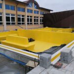 13.01.2022. Kazimierza Wielka. Budowa basenu siarczkowego / Marta Gajda-Kruk / Radio Kielce