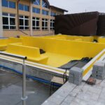 13.01.2022. Kazimierza Wielka. Budowa basenu siarczkowego / Marta Gajda-Kruk / Radio Kielce