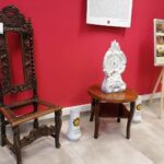 Kazimierza Wielka. Miejsko-Gminna i Powiatowa Biblioteka Publiczna. Wystawa związana z Rodem Łubieńskich i Cukrownią „Łubna”. / Marta Gajda-Kruk / Radio Kielce