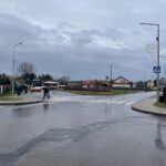 03.01.2022. Sandomierz. Przejście dla pieszych na ul. Dobkiewicza / Grażyna Szlęzak-Wójcik / Radio Kielce