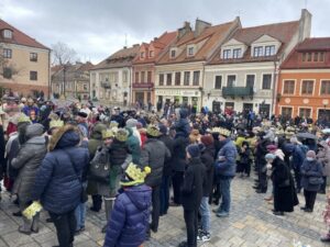 06.01.2022. Sandomierz. Orszak Trzech Króli / Grażyna Szlęzak-Wójcik / Radio Kielce