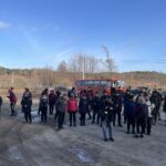 29.01.2022. Wiązownica Kolonia. Marsz Szlakiem Powstania Styczniowego / Grażyna Szlęzak-Wójcik / Radio Kielce