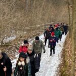 29.01.2022. Wiązownica Kolonia. Marsz Szlakiem Powstania Styczniowego / Grażyna Szlęzak-Wójcik / Radio Kielce