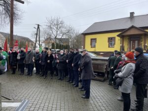 30.01.2022. Szczeglice w gminie Bogoria. Rocznica potyczki powstańców styczniowych / Grażyna Szlęzak-Wójcik / Radio Kielce