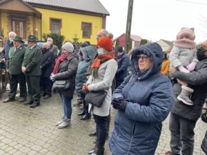 30.01.2022. Szczeglice w gminie Bogoria. Rocznica potyczki powstańców styczniowych / Grażyna Szlęzak-Wójcik / Radio Kielce