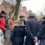 31.01.2022. Sandomierz. Mieszkańcy protestują w sprawie budowy drogi / Grażyna Szlęzak-Wójcik / Radio Kielce