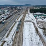 12.01.2022. Kielce. Ulica Krakowska. Skręt do ulicy Za Torem / Jarosław Kubalski / Radio Kielce