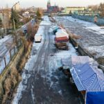 19.01.2022. Kielce. Ulica Mielczarskiego. Plac targowy / Jarosław Kubalski / Radio Kielce