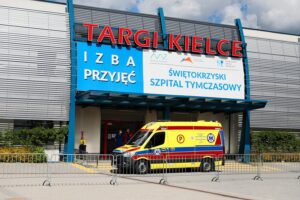 31.05.2021. Kielce. Ostatni pacjent opuścił szpital tymczasowy / Wiktor Taszłow / Radio Kielce