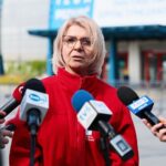 31.05.2021. Kielce. Ostatni pacjent opuścił szpital tymczasowy. Na zdjęciu: Dorota Nowowiejska - koordynująca prace Kliniki Anestozjologii i Intensywnej Terapii w Wojewódzkim Szpitalu Zespolonym w Kielcach / Wiktor Taszłow / Radio Kielce
