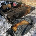 24.01.2022. Kałków. Dom, w którym w niedzielę doszło do pożaru / Anna Głąb / Radio Kielce