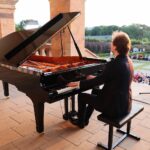 21.08.2021. Kielce. „Chopinowskie inspiracje”. Na zdjęciu: Piotr Pawlak / Wiktor Taszłow / Radio Kielce