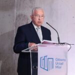 07.06.2021. Kielce. Uroczyste podpisanie i wmurowanie aktu erekcyjnego pod budowę kampusu laboratoriów Głównego Urzędu Miar. Na zdjęciu: Krzysztof Lipiec - poseł / Wiktor Taszłow / Radio Kielce