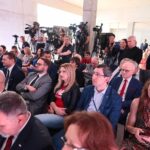 07.06.2021. Kielce. Uroczyste podpisanie i wmurowanie aktu erekcyjnego pod budowę kampusu laboratoriów Głównego Urzędu Miar / Wiktor Taszłow / Radio Kielce