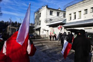 13.12.2021. Kielce. Areszt Śledczy na Piaskach. Upamiętnienie 40. rocznicy wprowadzenia stanu wojennego w Polsce / Jarosław Kubalski / Radio Kielce