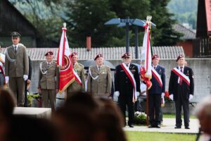 12.07.2021. Michniów. Obchody Dnia Walki i Męczeństwa Wsi Polskiej w 78. rocznicę pacyfikacji wsi Michniów. / Wiktor Taszłow / Radio Kielce