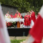 12.07.2021. Michniów. Obchody Dnia Walki i Męczeństwa Wsi Polskiej w 78. rocznicę pacyfikacji wsi Michniów. / Wiktor Taszłow / Radio Kielce